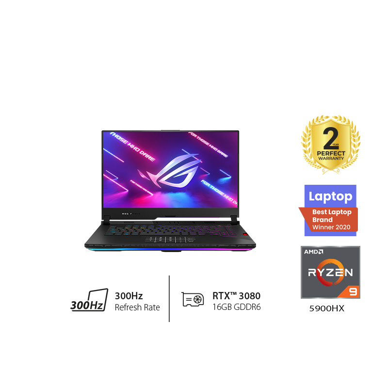 ASUS ROG Strix G533QS_HF242T RYZEN 9 5900HX RAM 32GB 1T SSD 15.6 FHD RTX 3080 16GB  WIN10